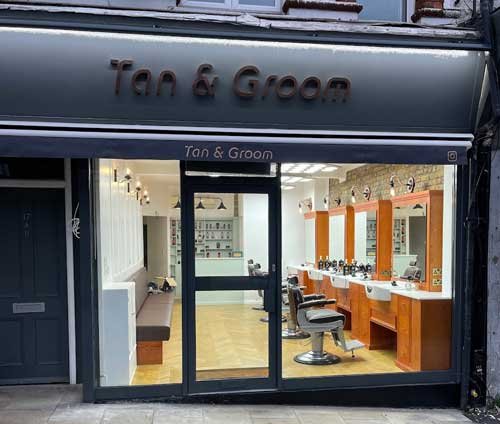 Tan and Groom Barbers